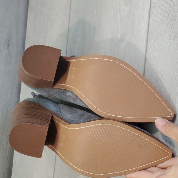 New Marc Fisher Gardi LTD Womens Ankle Suede Heels shoes boots sz 7.5M - Picture 12 of 13